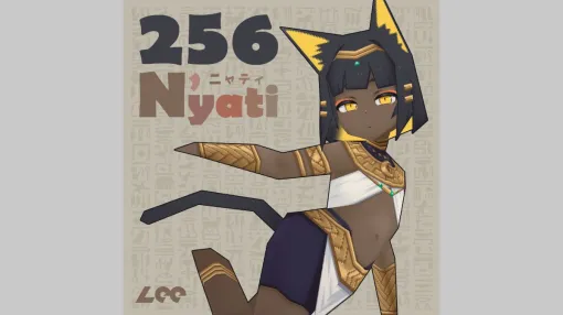 “褐色エジプト猫耳キャラ”のリグ付きローポリモデル「256ニャティ」、3DアーティストLee氏が256円で発売 “褐色エジプト猫耳キャラ”のリグ付きローポリモデル「256ニャティ」、3DアーティストLee氏が256円で発売