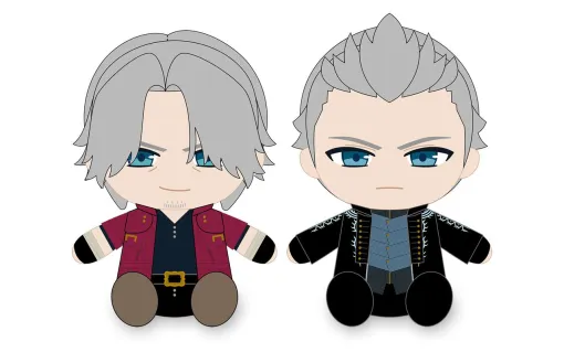『デビル メイ クライ5』ダンテとバージルのぬいぐるみが当たる。オンラインくじが販売開始。ダンテ、ネロ、バージル、Vのビッグタオルも