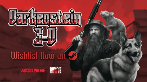 Microprose、新作レトロFPS『Darkenstein 3D』を10月21日にリリース