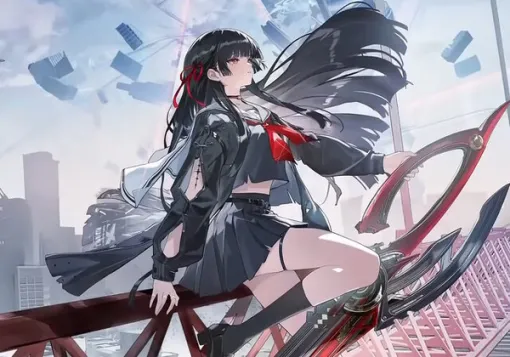 セーラー服に黒髪ロングな日本風美少女！『鳴潮』新キャラ「千咲」がいよいよ実装―武器は剣にも見える巨大なハサミ