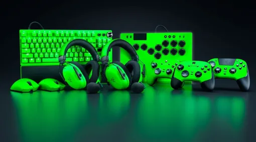 Razerを象徴する緑を基調にした新カラバリ“Esports Green Collection”が登場。マウスやキーボード、ヘッドセットなど全9製品が展開