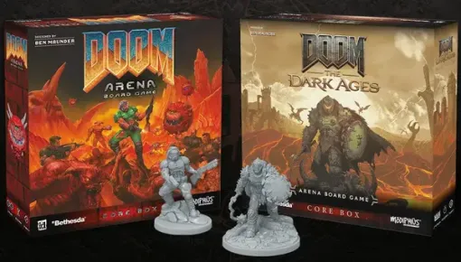 今度の『DOOM』は机上で遊べる！公式ボードゲーム「DOOM | Arena Board Game」クラファン開始