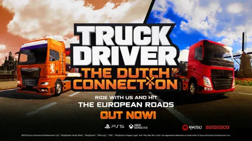 SOEDESCO、人気トラック運転アドベンチャーシリーズの最新作『Truck Driver: The Dutch Connection』をPS5とXbox向けに発売
