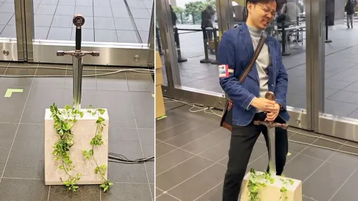 『伝説の剣』石座から剣を抜けるかチャレンジする設置型ゲーム。成功率5%未満。選ばれし者になろうとしたけどなれませんでした【デジゲー博2025】