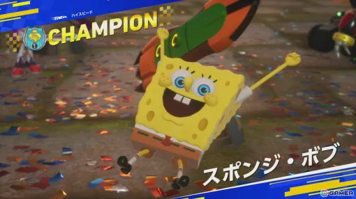 「ソニックレーシング クロスワールド」有償DLC第2弾で登場するスポンジ・ボブとパトリックを先行プレイ！新コース・ビキニタウンには今までにはない要素も