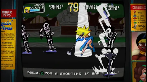 歌姫たるもの強くあれ！セクシーディーヴァが強盗犯に立ち向かうレトロ風横スクアクション『Dancin’ Divas』発売