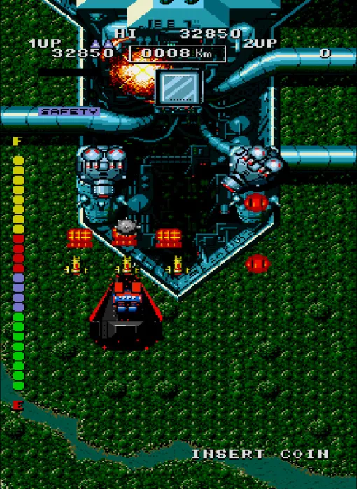 アケアカ版「バミューダトライアングル」，12月4日配信。時代をさかのぼりながら人類の歴史を侵略する正体不明の敵に立ち向かうSTG