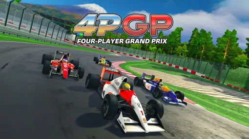 どこでも誰とでも白熱レースに挑戦。「4PGP FOUR-PLAYER GRAND PRIX」，2026年2月5日発売。Switch2版はおすそわけ通信に対応