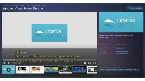 ビジュアルノベルゲーム制作エンジン「Light.vn」、2025年12月5日(金)より新たにSteamでの提供を開始 ビジュアルノベルゲーム制作エンジン「Light.vn」、2025年12月5日(金)より新たにSteamでの提供を開始