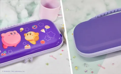 「星のカービィ」のカービィとワドルディが浮き上がって見えるポーチがホリから発売へ Switch 2本体とゲームカード10枚を収納可能 「星のカービィ」のカービィとワドルディが浮き上がって見えるポーチがホリから発売へ Switch 2本体とゲームカード10枚を収納可能