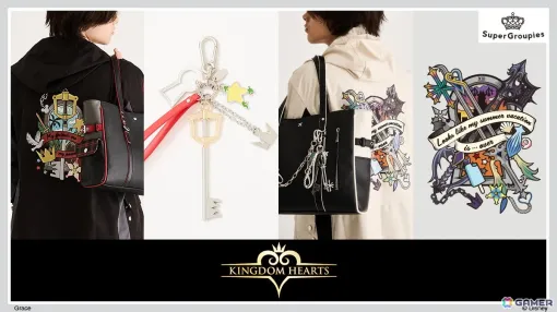 「キングダム ハーツ」シリーズよりソラとロクサスの衣装や繋がりを繊細に織り込んだアウター、トートバッグ、バッグチャームが登場! 「キングダム ハーツ」シリーズよりソラとロクサスの衣装や繋がりを繊細に織り込んだアウター、トートバッグ、バッグチャームが登場!