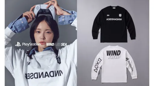 プレイステーションとWIND AND SEAが初コラボしたスウェットなどが12月20日より発売。『サイレントヒルf』の実況配信でも話題の加藤小夏がモデルとして登場