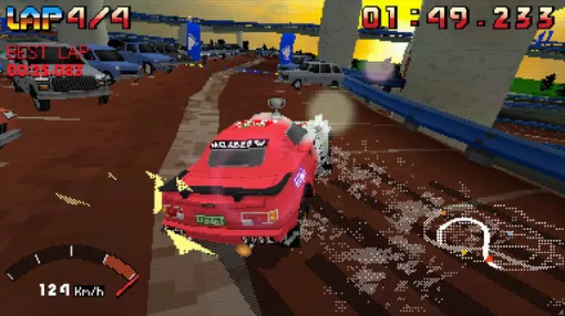 セガサターン風の立体駐車場ラリーレースゲーム拡張版『Parking Garage Rally Circuit DX』発表！