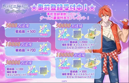 星占いゲーム『君ノ隣ニ座ル星。-DaysThatSparkle-』が事前登録受付中。豪華声優陣が演じる“12星座の王子様”とのキラキラな毎日を描く