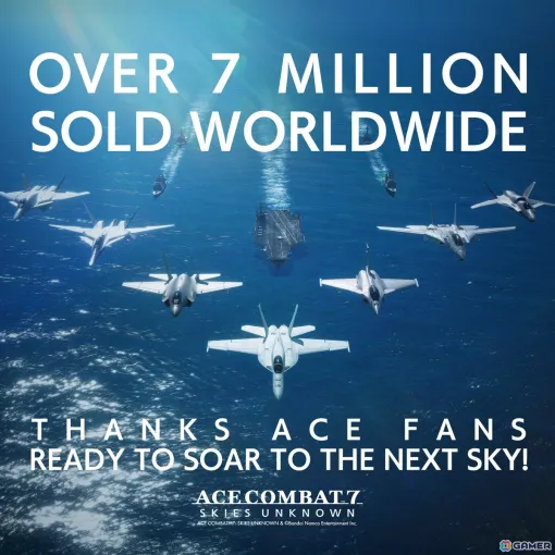 「エースコンバット7 スカイズ・アンノウン」の世界累計販売本数が700万本に到達!シリーズの世界累計販売本数は2,100万本を突破 「エースコンバット7 スカイズ・アンノウン」の世界累計販売本数が700万本に到達!シリーズの世界累計販売本数は2,100万本を突破