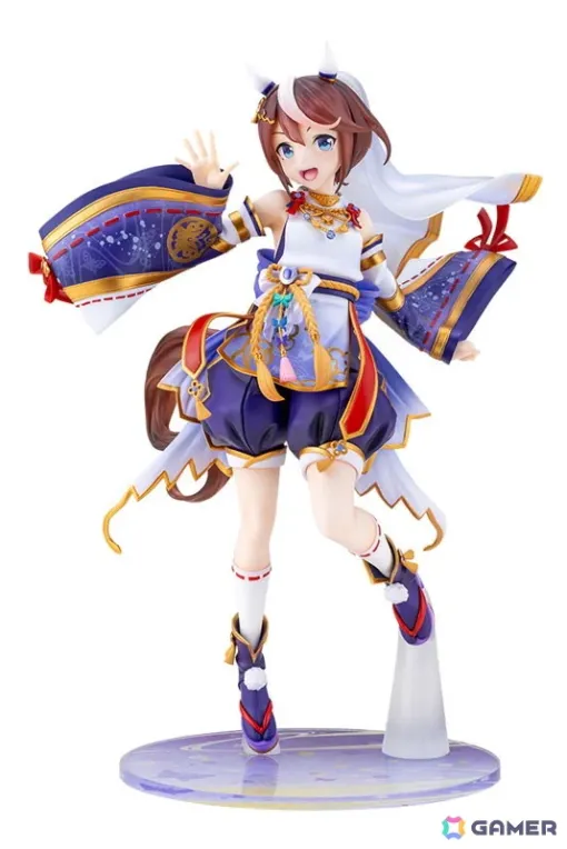 「ウマ娘 プリティーダービー」トウカイテイオーが和装姿のフィギュアで登場！紫を基調とした美しいデザインを忠実に再現