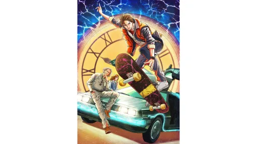 『テニスの王子様』許斐剛氏がマーティを描く！ 『バック・トゥ・ザ・フューチャー』博多マルイPOP UP SHOPにて著名イラストレーター11名の複製原画が展示。許斐氏は初参戦