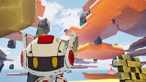 ロボとなってジャンプ！3DADV『PomPomMomonga』Steamストアページ公開。人工島を舞台に二段ジャンプや壁蹴りでステージ攻略