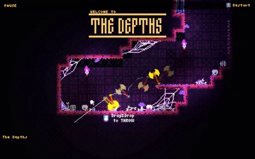 呪われ，捨てられたひと振りの武器が奈落から這い上がる。刀身を刺してステージを登る高難度アクション「Hack and Climb」がSteamで発売