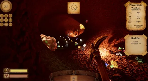 地下空洞をひたすら掘って，借金を返す「InfinityMine」，Steamストアページを公開。ツールや身体能力を強化していくことで，採掘の速度がアップ