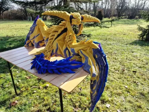 『モンハンワイルズ』「レ・ダウ」ぬいぐるみを自作！翼幅240センチの大作が注目