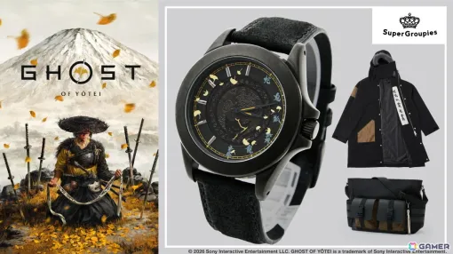「Ghost of Yōtei」とコラボした腕時計、アウター、ショルダーバッグがSuperGroupiesより登場！予約受付は2月16日まで