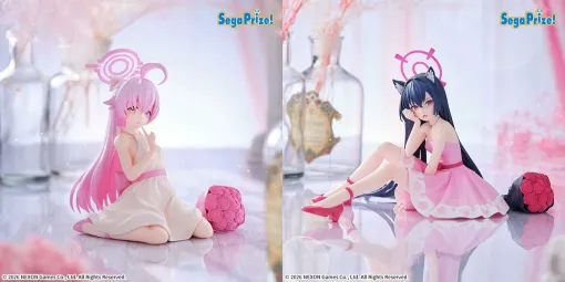 『ブルーアーカイブ』ホシノとセリカの新作フィギュアはセガオリジナルのドレス姿。キュートな表情も見どころ