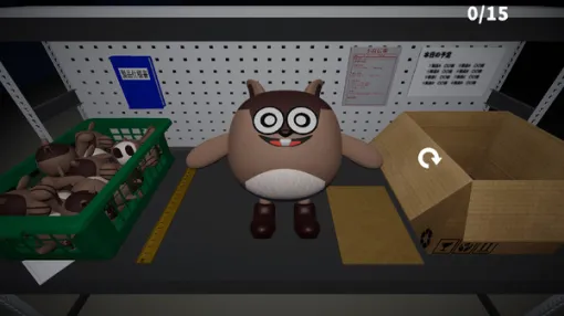 一見変哲もないかわいいぬいぐるみの検品…その果てに待つのは。ホラーADV『検品作業』Steamストア公開
