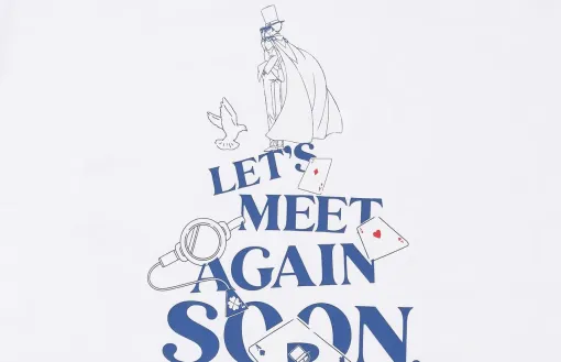 『名探偵コナン』GUコラボ商品が4月3日発売。怪盗キッド「また会おうぜ名探偵・・・」をグラフィックに落とし込んだTシャツがイカす