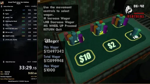 『GTA: SA』オリジナル版の新たなテクニックでRTA記録約2時間更新。借金カジノでやりたい放題、バイクを7回沈めてゲームクリア！？