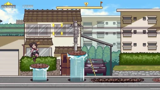 遅刻食パン少女アクション『PIXEL DASH: Toast of Destiny』紹介。高難度もハイスピード疾走で切り抜ける、王道アニメの枠にとらわれない横スクロールランゲーム