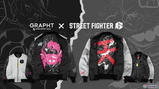 「スト6」ジュリと豪鬼をモチーフとしたブルゾンの予約販売が開始！表と裏でデザインが異なる2WAY仕様