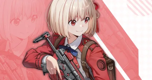 《NIKKE×リコリコ》錦木千束（声優：安済知佳）は、かつて歴代最強《リコリス》と称された、喫茶店の自称・看板娘【勝利の女神：NIKKE×リコリス・リコイル】