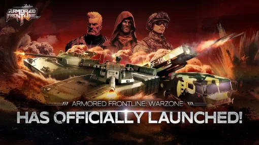 実在の戦車をモチーフにした兵器で戦場を駆け巡るスマホ向けアクション「Armored Frontline: Warzone」，正式サービスを開始