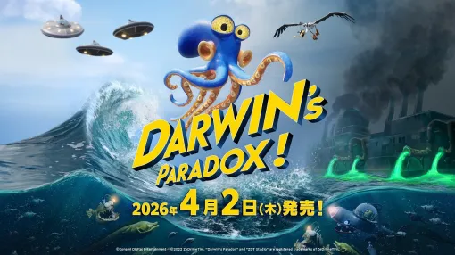 KONAMI、アクション“タコ"ベンチャー『Darwin’s Paradox!』を4月2日に発売！「メタルギアREX」も登場する無料体験版は本日配信