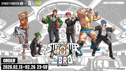 「スト6」×2BRO.×GRAPHTによるコラボアイテムのラインナップが発表！アパレルやキルティングトート、モニターマスコット、“ほりにし”などの予約販売が開始